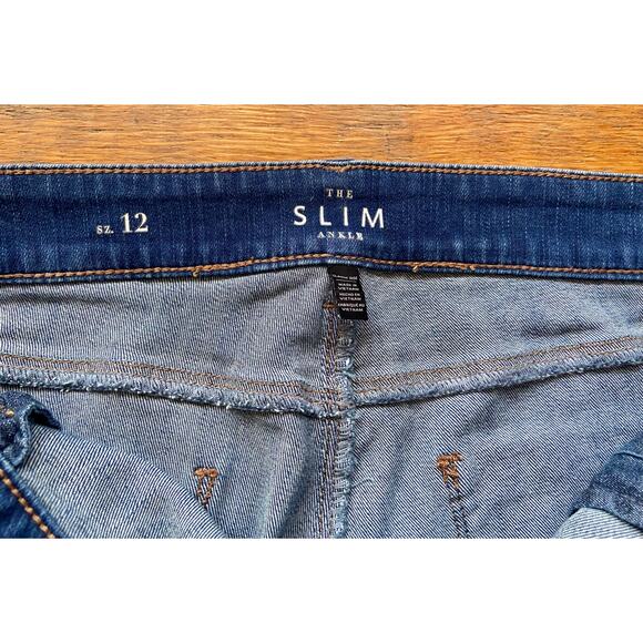 WHITE HOUSE | BLACK MARKET 'The Slim Ankle' Jeans sz 12 - Picture 5 of 13